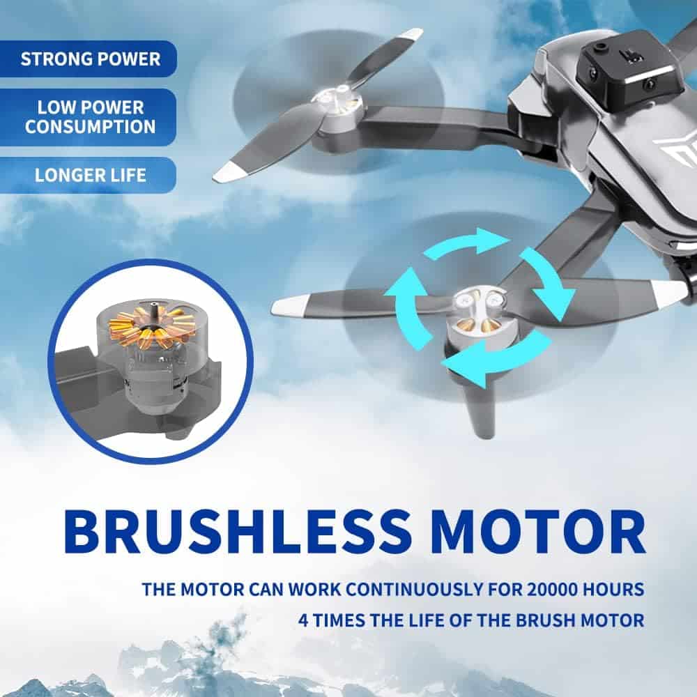 Brushless Motor Drone with Camera-4K FPV: The Ultimate Drone for Capturing Breathtaking Moments