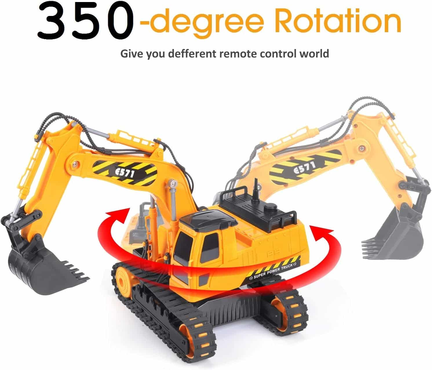 DOUBLE E Remote Control Excavator Toy: A Fun and Educational Construction Experience