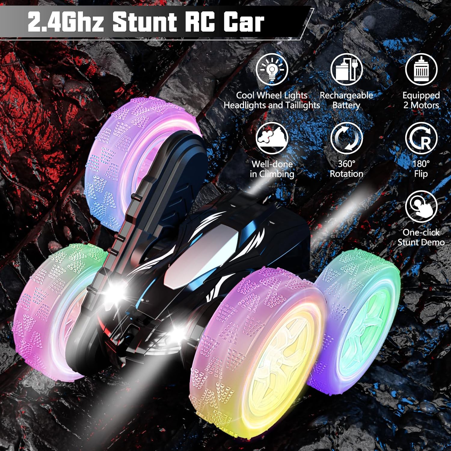 Experience Thrilling Stunts with the 28℃ RC Cars Stunt Car Toy