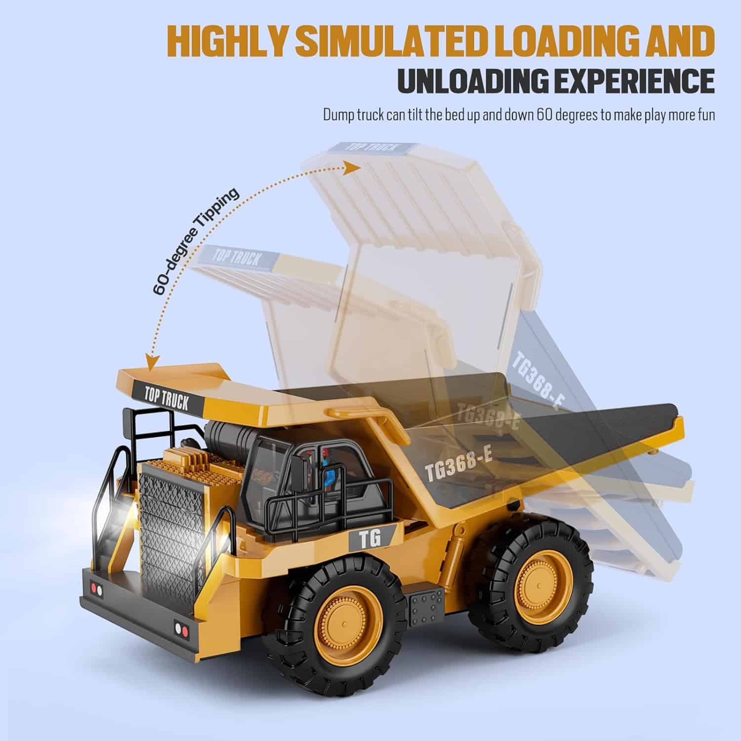 2FUN RC Dump Truck Toy: The Ultimate Remote Control Construction Vehicle for Endless Adventures