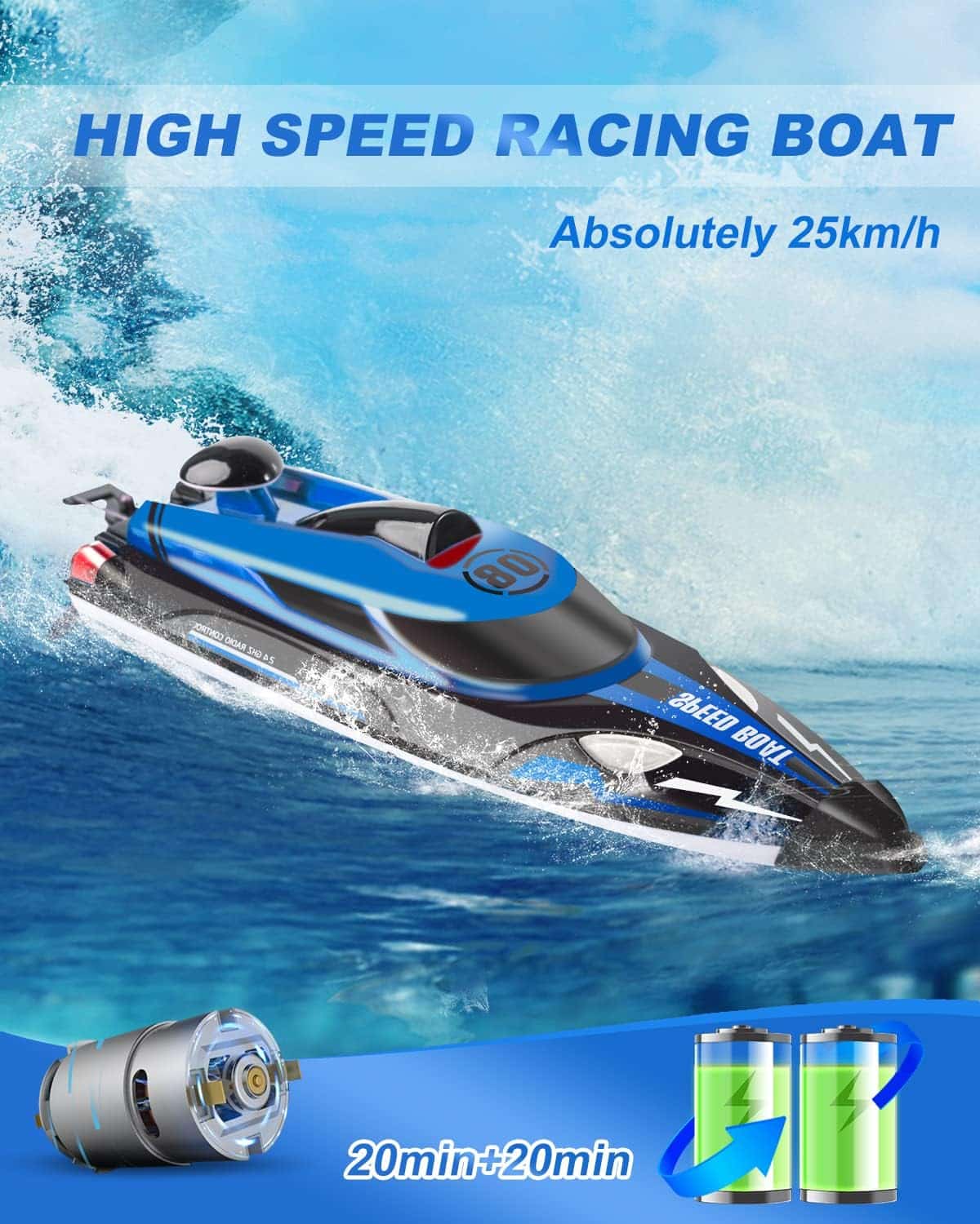 Unleashing the Power of HATINGTOY RC Boat: A High-Speed Marvel for Kids and Adults